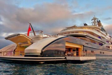 an expensive million dollar yacht