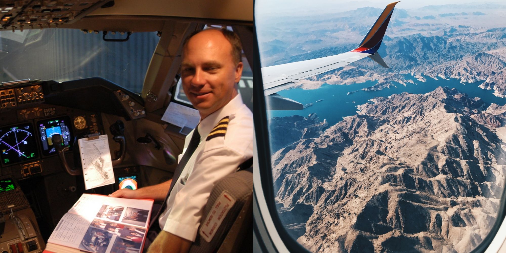 Você nunca ouvirá essas estranhas verdades sobre aviões de um piloto 2 piloto sentado na cabine do avião e vista pela janela do avião