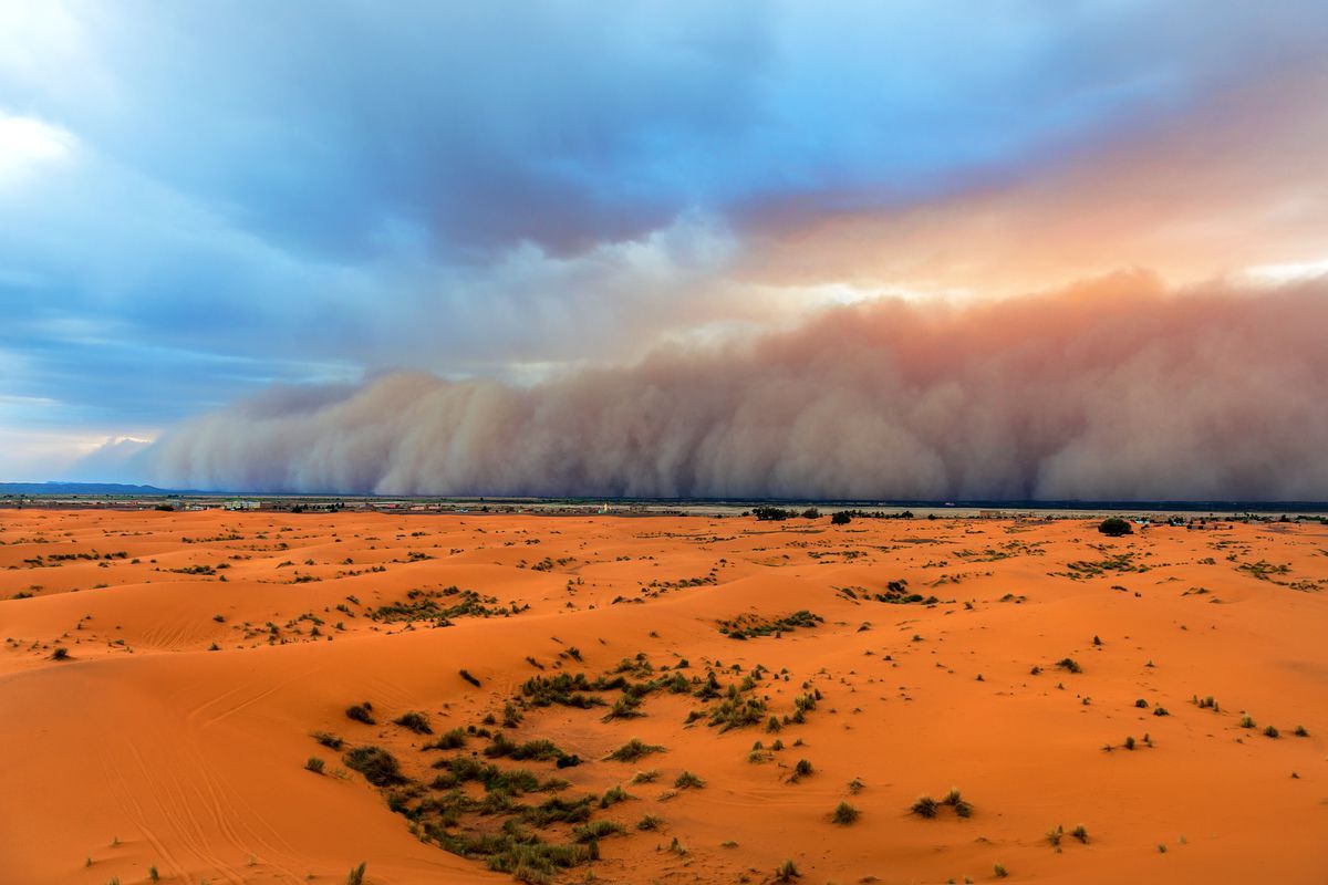 Estas fotos mostram quão intensa pode ser uma tempestade de poeira no Saara 2 uma tempestade de poeira no saara