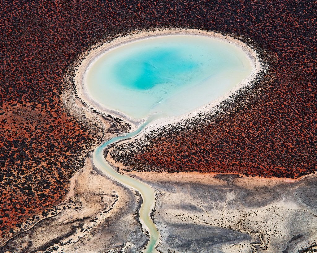 A Austrália Ocidental é de tirar o fôlego, mas essas fotos aéreas são quase surreais 4 grande lagoa na austrália