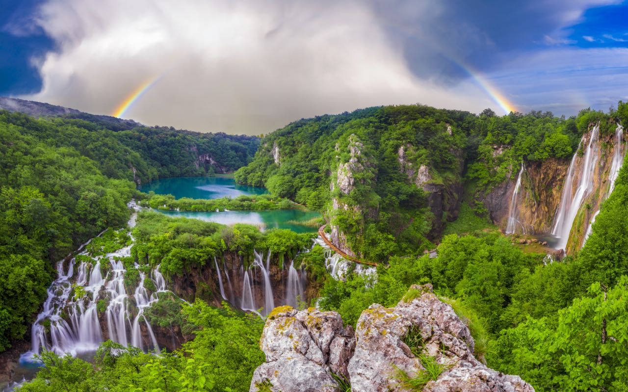 Parque Nacional de Plitvice na Croácia