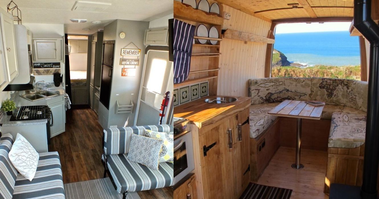 O RVing está em ascensão, veja como encontrar o perfeito 9 o interior de uma autocaravana