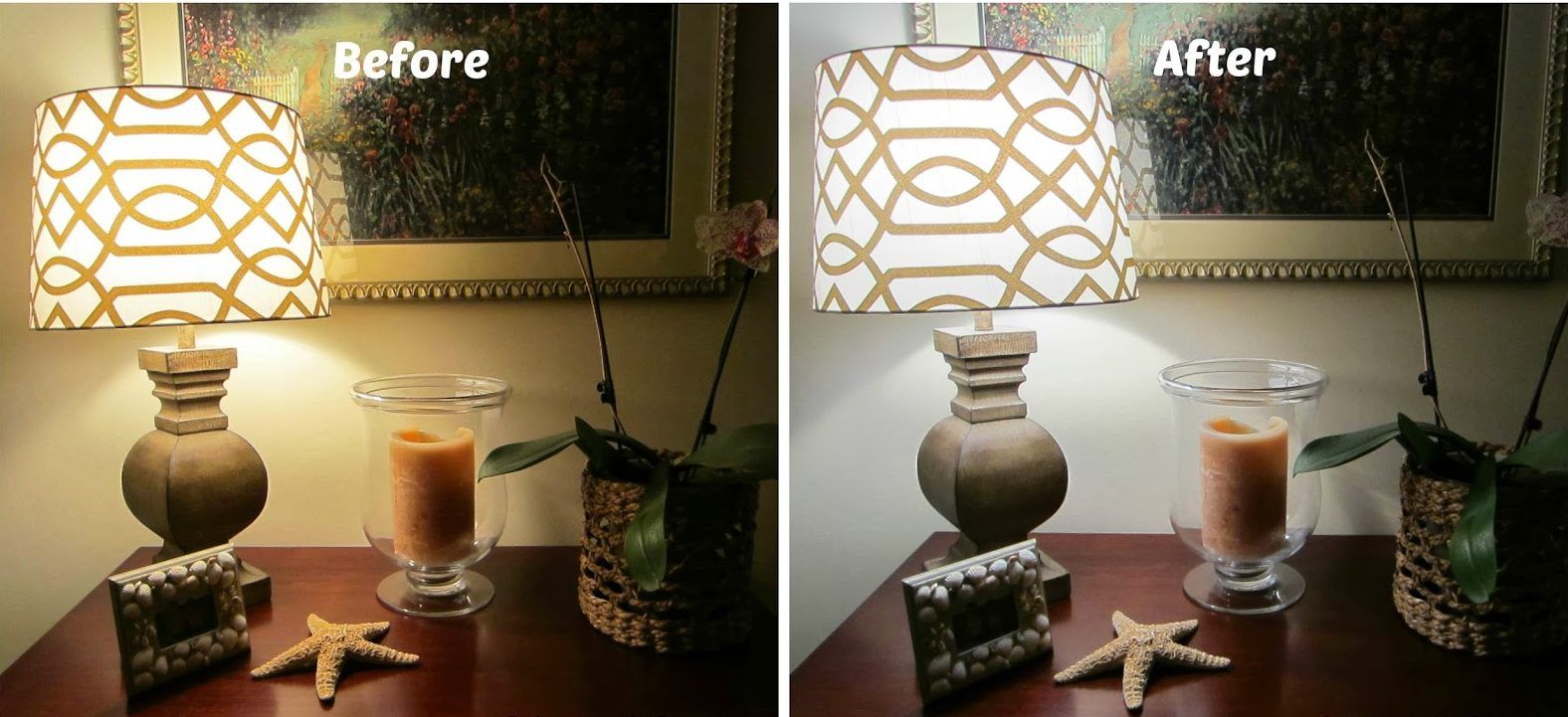 Como (acessivelmente) enfeitar sua casa para torná-la parecida com um hotel 5 estrelas 5 um antes e depois da iluminação