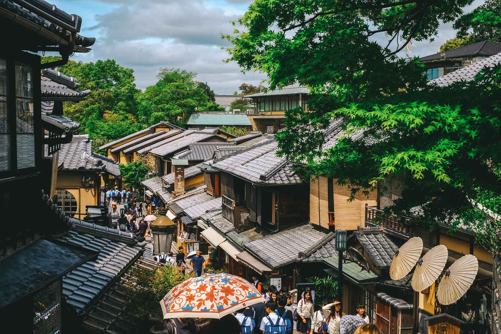 Estas fotos de tirar o fôlego de Kyoto são como algo saído de um sonho 3 uma rua em kyoto, japão