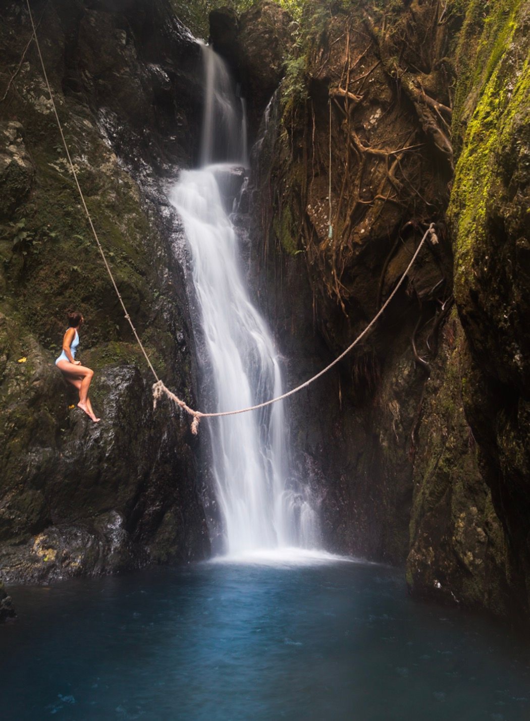 Estas florestas tropicais são melhor exploradas a pé para ver toda a sua beleza 2 uma cachoeira na floresta tropical de daintree