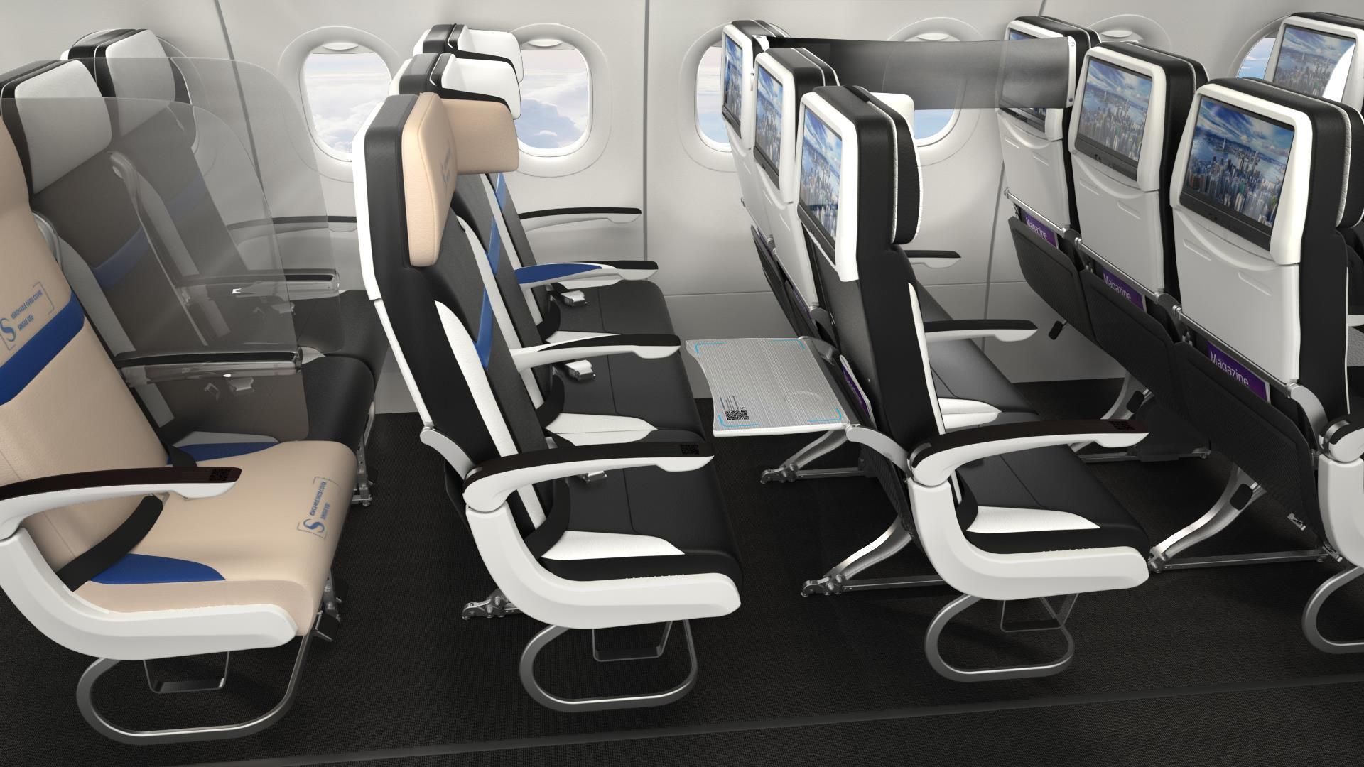 novos assentos de avião para 2020