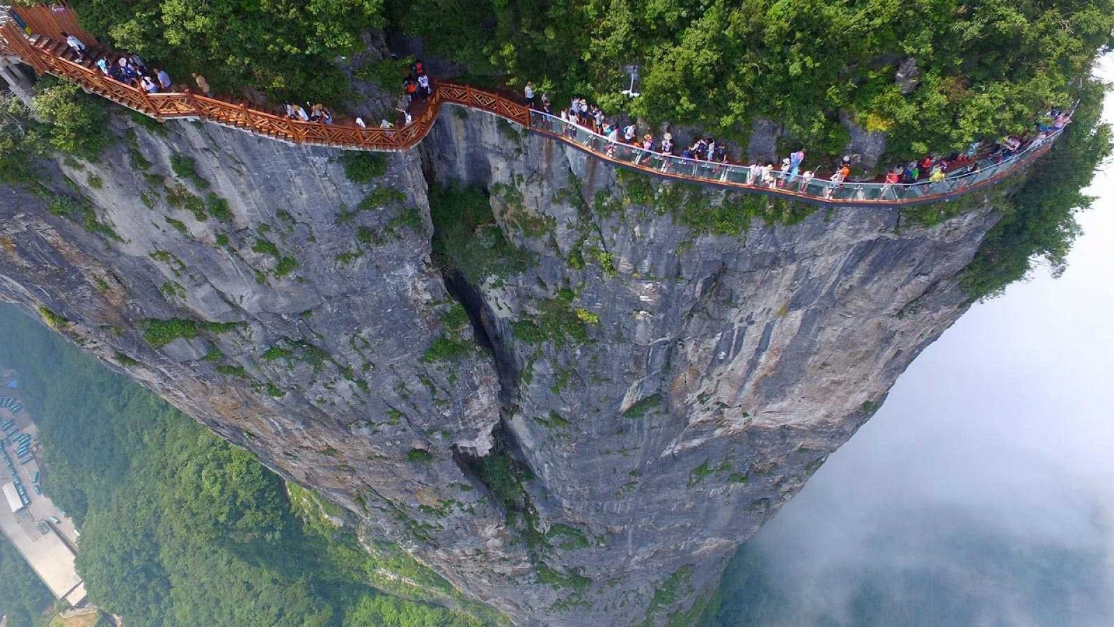 Estas fotos de alpinistas da montanha Tianzi mostram como é incrível 4 montanha tianzi de cima