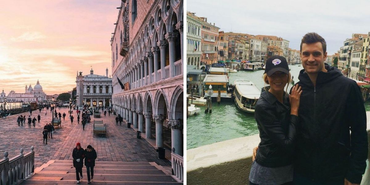 Pontos de férias que os turistas adoram (mas os locais não) 4 Casais viajando por Veneza Itália na primavera