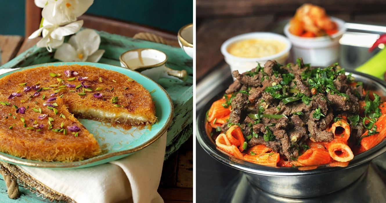 A comida egípcia é tão exótica quanto parece, e estes são os melhores pratos 1 uma sobremesa egípcia chamada konofa, carne grelhada chamada kebda
