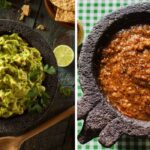 guacamole and habanero salsa