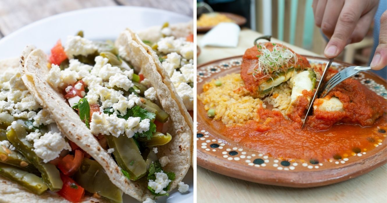 A comida mexicana é super vegetariana, e você não sentirá falta da carne nesses pratos 1 Nopales, Chile Relleno