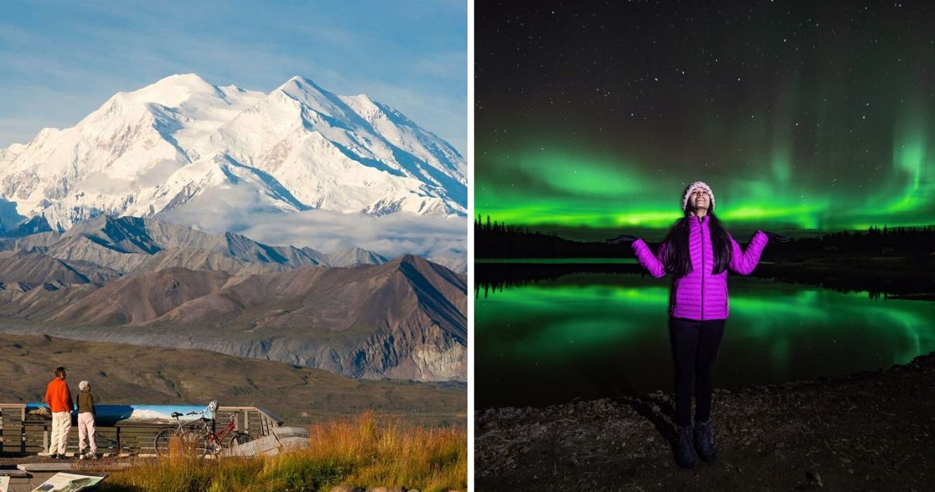 Alasca: tudo o que há para ver na melhor lista de desejos 1 parque nacional denali no alasca, as luzes do norte no alasca