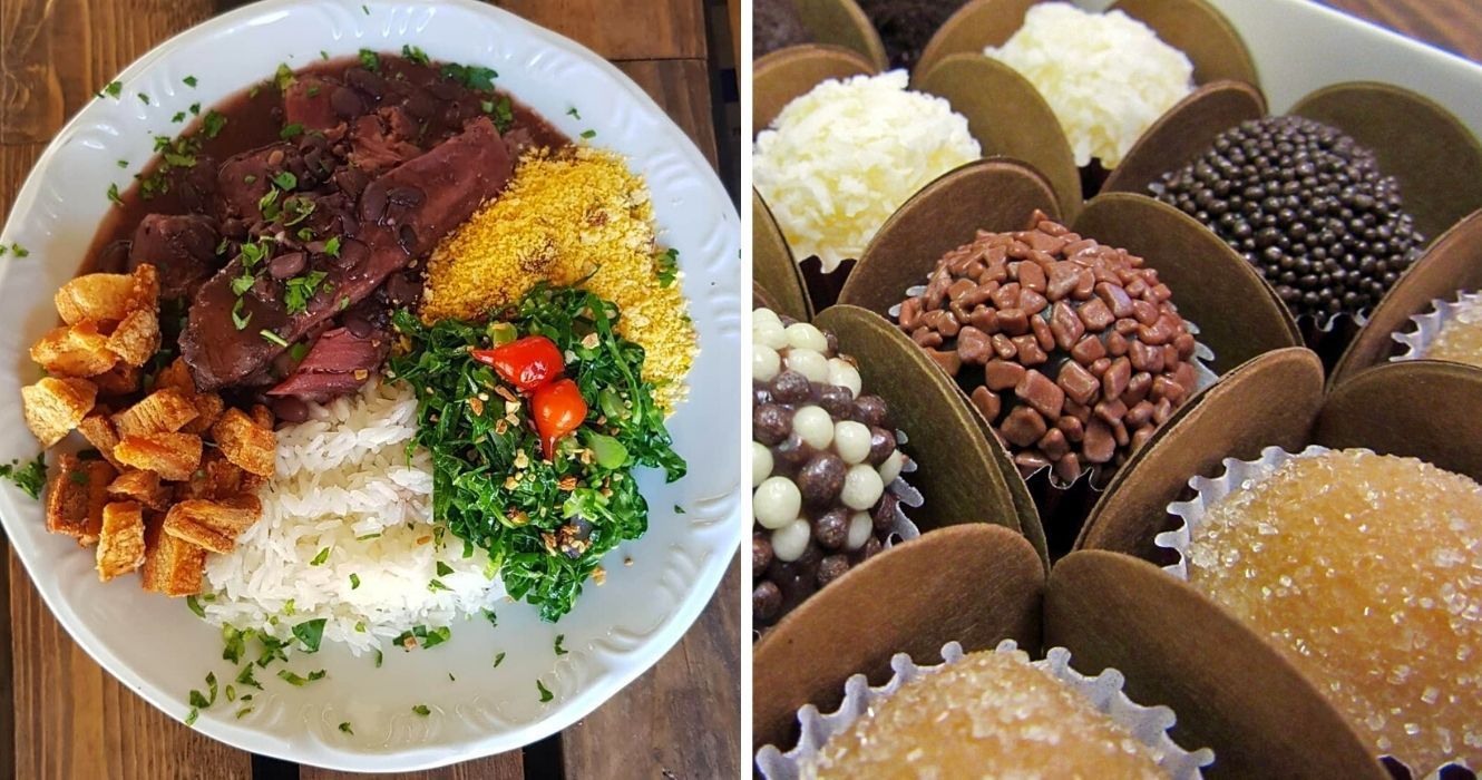 As melhores comidas caseiras do Brasil com certeza vão te deixar com água na boca 1 pratos tradicionais brasileiros feijoada e brigadeiro