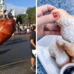 a turkey leg and mickey mouse beignets from disney world