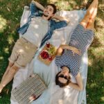 a couple having a picnic