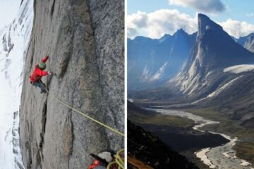 Como é escalar o Monte Thor, a face vertical mais íngreme do mundo