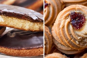 jaffa cakes, jammie dodgers