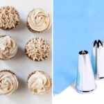 cupcakes with floral decor, piping tips