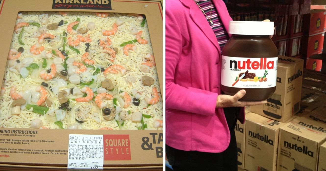 É assim que as lojas da Costco se parecem ao redor do mundo 1 uma pizza de camarão e nutella gigante da costco