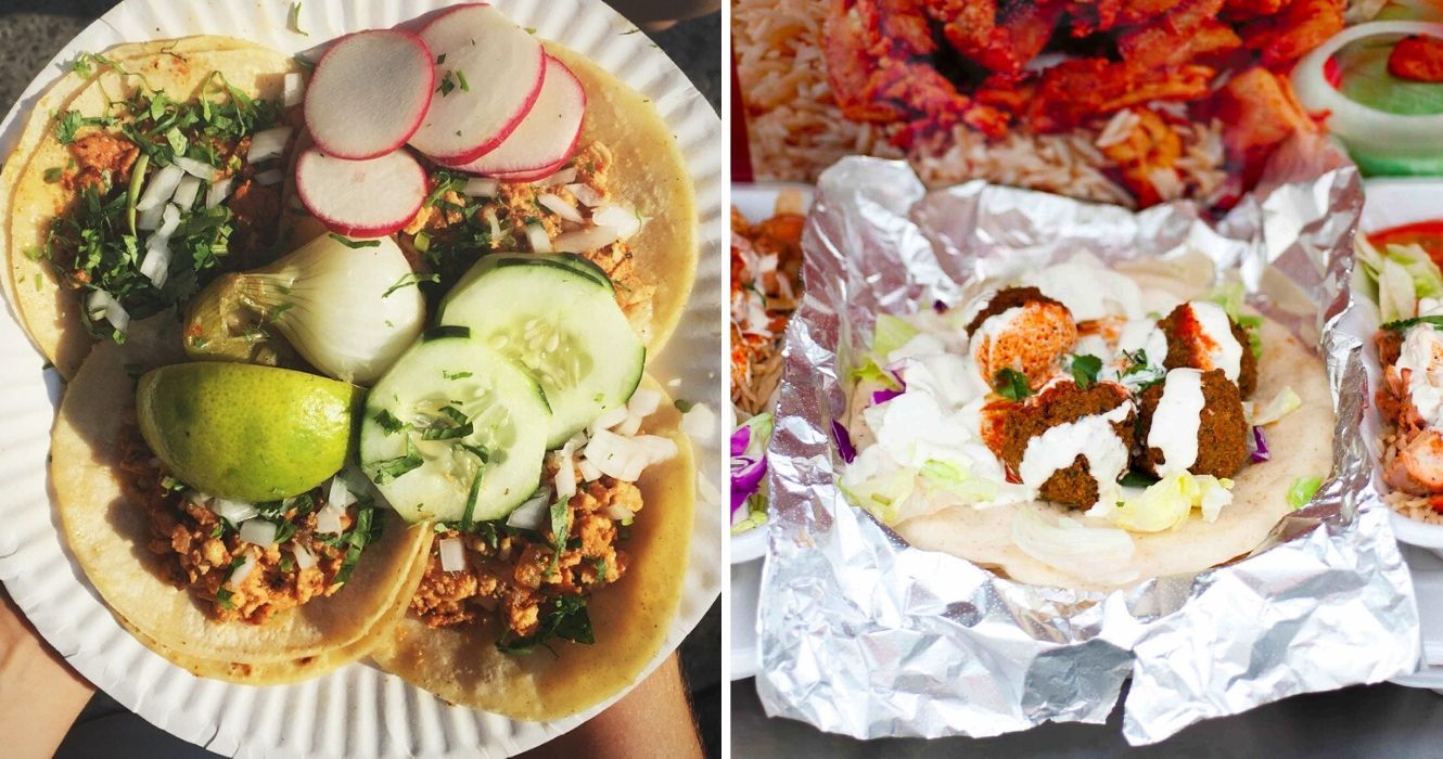É assim que é comer nos melhores food trucks de Nova York 1 tacos de tacos el bronco, caminhão de comida halal de sammy