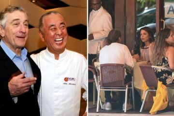 robert deniro greets a chef friend, celebs are spotted eating in nyc