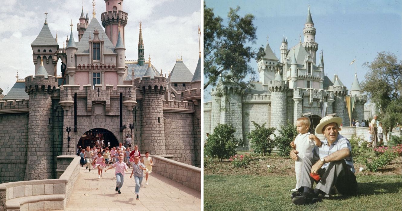 Disneylândia no dia da inauguração em 1955