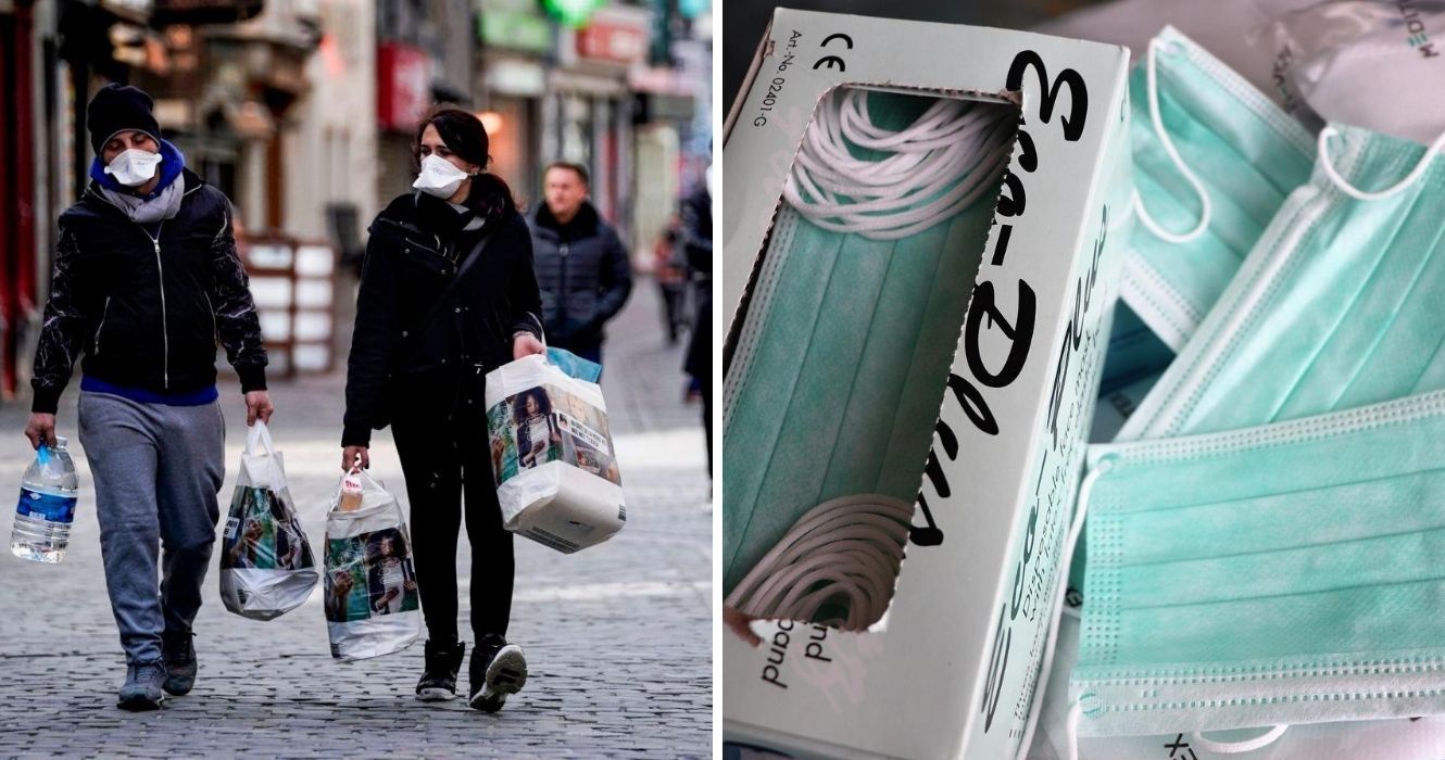 Enquanto a Europa considera um segundo bloqueio, os viajantes são forçados a repensar os planos futuros 1 pessoas usando máscaras na bélgica