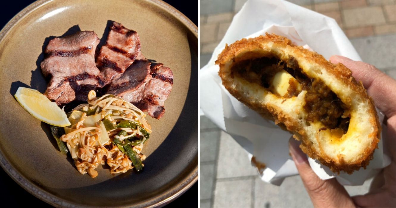 Essas comidas japonesas não se parecem em nada com o que servem na América 1 uma tigela de gyutan, uma kare pan do Japão
