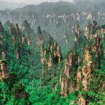 the tianzi mountain range in china