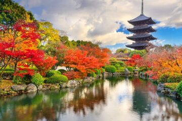 kyoto, japan in the fall