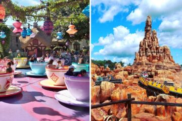 the tea cups at magic kingdom, disney's big thunder mountain