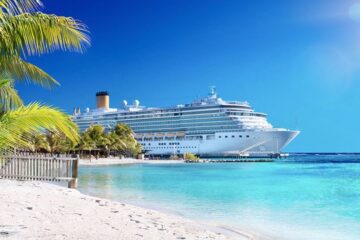 cruise on a caribbean beach
