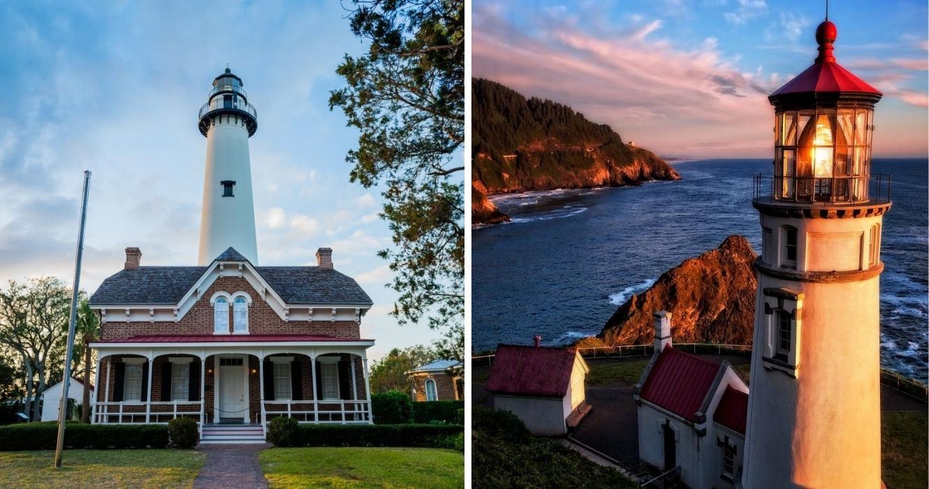 Estes faróis assombrados irão prepará-lo para uma temporada assustadora 1 o farol de st simons na georgia, o farol de heceta head em oregon