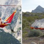 a slacker camps in the italian alps, camping at lake mead