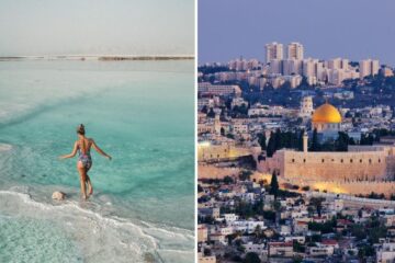 the dead sea in israel, the city of jerusalem