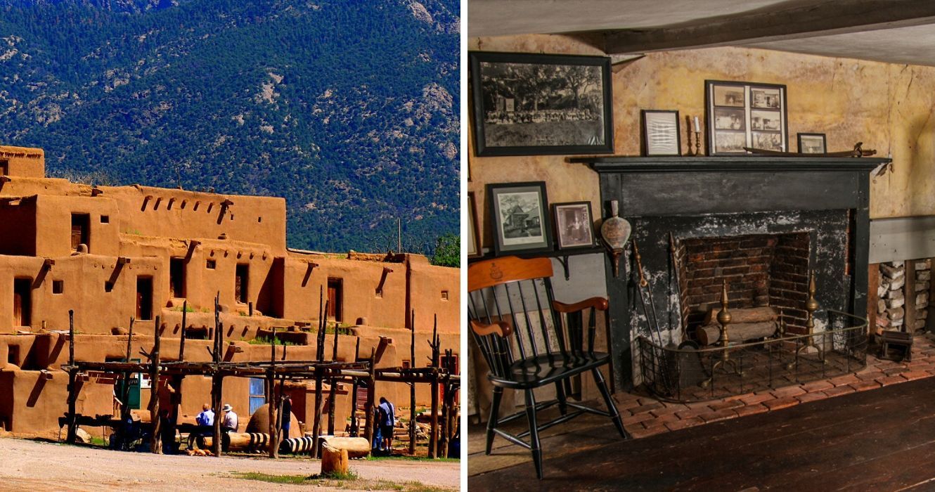 Estes são os marcos mais antigos que você pode visitar nos EUA 1 o taos pueblo, a casa histórica de fairbanks