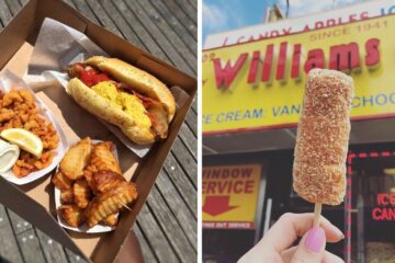 food from paul's daughter, food from william's candy shop on coney island