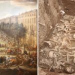 the black plague swept through europe as the dead were thrown in mass graves