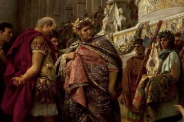 a painting of emperor nero