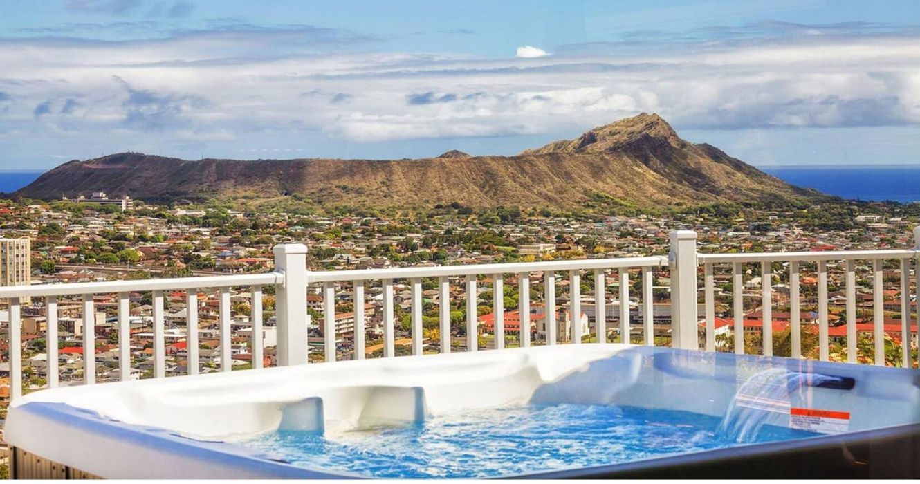 Férias e vistas: estes são os melhores aluguéis de Airbnb no Havaí 1 a vista do esplendor no cume airbnb