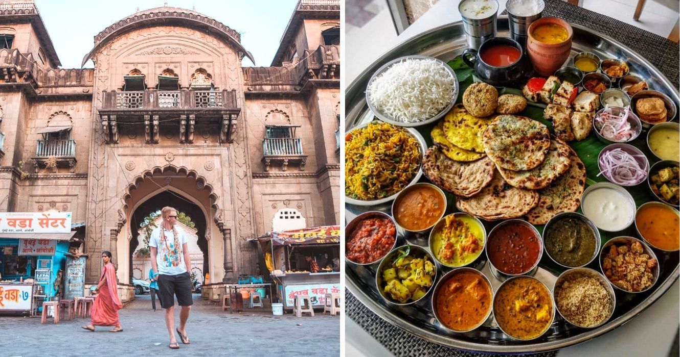 Hacks de viagem para fazer sua viagem à Índia sem problemas 1 um homem caminha por um mercado na índia, comidas tradicionais na índia
