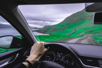 driving a rental car