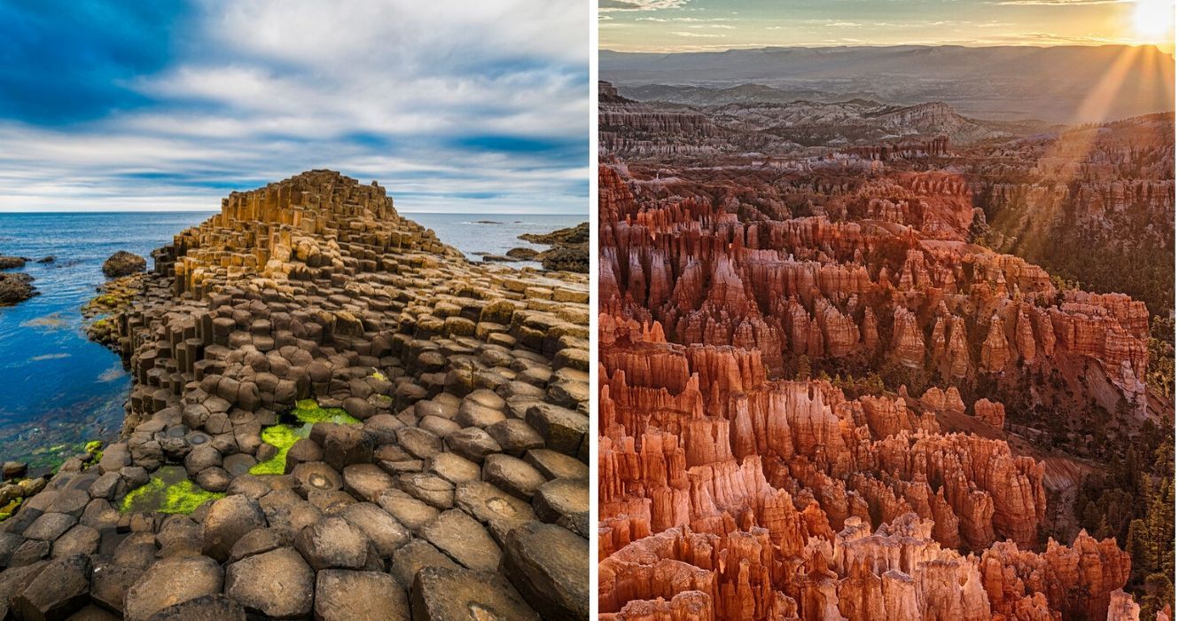 Mãe Natureza ou Alienígenas? Estas são as formações rochosas mais estranhas do mundo 1 calçada dos gigantes na irlanda, bryce canyon em utah