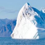 Scenic iceberg in Canada's Arctic territory, Nunavut