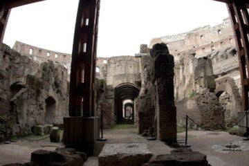 View from inside the Colosseum