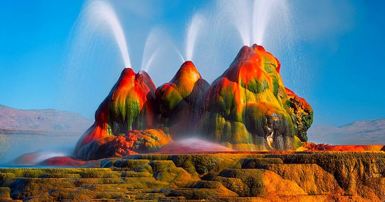 O Rainbow Fly Geyser de Nevada não está aberto ao público, mas veja como vê-lo 1 o gêiser fly em nevada