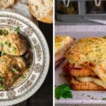 homemade coque au vin blanc, a croque monsieur