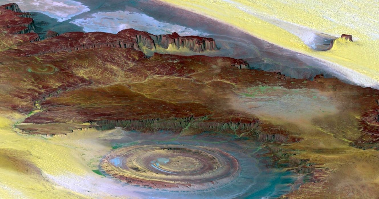 O olho do Saara deve ser visto de cima para apreciar sua origem misteriosa 1 o olho do saara