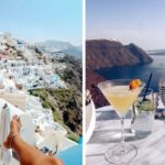 the beautiful island of santorini in greece
