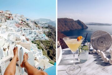 the beautiful island of santorini in greece